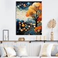 thumbnail image 1 of Designart "Dynamic Duality Colorful Mid Century Harmony V" Abstract Canvas Print, 1 of 5
