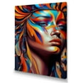 thumbnail image 1 of Designart Dynamic Feather Woman Portrait IV Canvas Wall Art, 1 of 5
