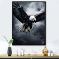 thumbnail image 1 of Designart "Ealge beautyful Soar Eagle" Animals Floater Framed Canvas Print, 1 of 7
