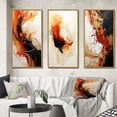 thumbnail image 1 of Designart "Earthly Conversations Dynamic Shapes III" Abstract Shapes Framed Wall Art Set Of 3 - Black Transitional Frame Gallery Wall Set For Home Decor, 1 of 6