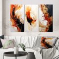 thumbnail image 1 of Designart "Earthly Conversations Dynamic Shapes III" Abstract Shapes Wall Art Set Of 3 - Transitional Black Gallery Set For Office Decor, 1 of 6