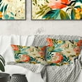 thumbnail image 1 of Designart "Earthy Botanical Harmony I" Tropical Printed Throw Pillow, 1 of 5