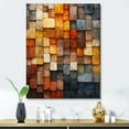 thumbnail image 1 of Designart "Earthy Euphony Hardedge Art wall decor II" Abstract Canvas Print, 1 of 5
