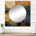 thumbnail image 1 of Designart "Earthy Euphony Hardedge Art wall decor VI" Abstract Multi-Color Large Square Mirror - Square Bedroom Mirror Printed Wall Decor - Transitional Square Printed Wall Mirror Art, 1 of 5