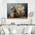 thumbnail image 1 of Designart "Earthy Geode Minimalist Appeal" Stone Geode Canvas Art Print, 1 of 7