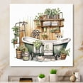 thumbnail image 1 of Designart "Earthy Natural Bathroom Decor XXXVI" Bathroom Metal Art Print, 1 of 1