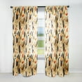 thumbnail image 1 of Designart "Earthy Nomadic Artwork II" Boho Room Darkening Single Curtain Panel, 1 of 6