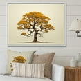 thumbnail image 1 of Designart "Earthy Oak Contours I" Tree Oak Floater Framed Canvas Prints, 1 of 5