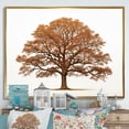 thumbnail image 1 of Designart "Earthy Oak Contours II" Tree Oak Floater Framed Wall Decor, 1 of 5