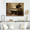 thumbnail image 1 of Designart "Echoes Of Pianos Past" Music Wall Decor, 1 of 7