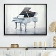thumbnail image 1 of Designart "Echoes Of The Winter Grey Piano I" Music Floater Framed Wall Art Prints, 1 of 1
