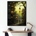 thumbnail image 1 of Designart "Echoes Within The Silent Factory" Factories Floater Framed Canvas Art Print, 1 of 5
