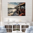 thumbnail image 1 of Designart "Edge of the Piers II" Coastal Pier Canvas Print, 1 of 5