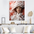 thumbnail image 1 of Designart "Effortless Chic In A Stylish Hat II" Fashion Canvas Wall Art, 1 of 7