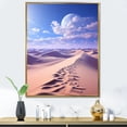 thumbnail image 1 of Designart "Egypt Sahara Dreams horizon I" Egypt Floater Framed Wall Art Print, 1 of 7