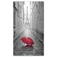 thumbnail image 1 of Designart 'Eiffel View from Paris Street ' Cityscape Photo Canvas Art Print, 1 of 3