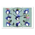 thumbnail image 1 of Designart 'Eight Penguins And A Flamingo' Large Nautical & Coastal Wall Clock, 1 of 3