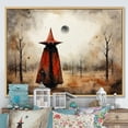 thumbnail image 1 of Designart "El Hombre Coral Beige Art from Mexico II" Mexican Art Floater Framed Canvas Print, 1 of 7