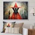 thumbnail image 1 of Designart "El Hombre Coral and Grey Mexico Art" Mexican Floater Framed Canvas Wall Art, 1 of 7