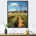 thumbnail image 1 of Designart "Electric Reverie Power Lines wall art II" Cityscapes Floater Framed Canvas Print, 1 of 7