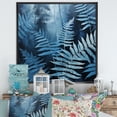 thumbnail image 1 of Designart "Elegance Amidst Blue Ferns IV" Ferns Floater Framed Wall Decor, 1 of 5