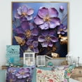 thumbnail image 1 of Designart "Elegance Fit For Royalty I" Violets Floater Framed Wall Decor, 1 of 5