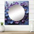 thumbnail image 1 of Designart "Elegance Fit For Royalty" Violets Square Mirror For Wall Decor - Large Purple Square Printed Wall Mirror Art - Square Traditional Mirror - Wall Mounted Square Large Mirror, 1 of 5