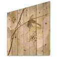 thumbnail image 1 of Designart 'Elegance II Pink' Shabby Chic Print on Natural Pine Wood, 1 of 3