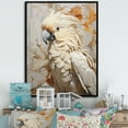 thumbnail image 1 of Designart "Elegance In Beige Parrot Feathers II" Parrot Floater Framed Wall Decor, 1 of 5