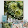 thumbnail image 1 of Designart "Elegance In Fragrant Mums" Mums Floater Framed Wall Art Living Room, 1 of 5
