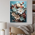 thumbnail image 1 of Designart "Elegance In Paper Mache Plumeria Blossoms I" Plumeria Floater Framed Wall Art Prints, 1 of 5