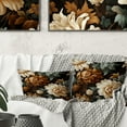 thumbnail image 1 of Designart "Elegance In Rustic Brocade IV" Floral Printed Throw Pillow, 1 of 5