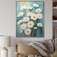 thumbnail image 1 of Designart "Elegance In The White Daisy Meadow V" Daisies Floater Framed Wall Art Prints, 1 of 5
