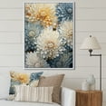 thumbnail image 1 of Designart "Elegance Of Blue And White Mums" Mums Floater Framed Canvas Prints, 1 of 5