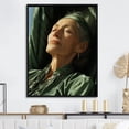 thumbnail image 1 of Designart "Elegance Of The Peaceful Sage" Fashion Woman Floater Framed Canvas Art Print, 1 of 1