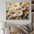 thumbnail image 1 of Designart "Elegance Of White Daisy Blooms I" Daisies Floater Framed Canvas Prints, 1 of 1