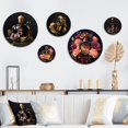 thumbnail image 1 of Designart "Elegance in Black and Gold Perfume VI" Fashion Perfume Metal Wall Art Set of 5 Piece, 1 of 5