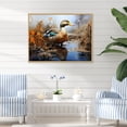 thumbnail image 1 of Designart "Elegance of Baroque Blue Duck V" Animals Framed Wall Art - Modern Farmhouse Blue Duck Living Room Framed Canvas Art, 1 of 6