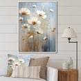 thumbnail image 1 of Designart "Elegant Beige Wildflower Splendor" Wildflowers Floater Framed Canvas Art Print, 1 of 5