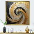 thumbnail image 1 of Designart "Elegant Black Pottery Spirals" Abstract Spirals Picture Framed Canvas Art Print, 1 of 5
