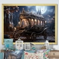 thumbnail image 1 of Designart "Elegant Carriage for an Enchanted Evening" Transportation Framed Wall Art Decor - Modern White Old American Cart Entryway Framed Wall Art, 1 of 6