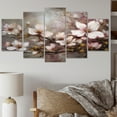 thumbnail image 1 of Designart "Elegant Dogwood Blossoms in Pink and Grey III" Floral Metal Art Print Set, 1 of 5