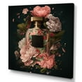 thumbnail image 1 of Designart Elegant Floral Perfume Bottle I Canvas Wall Art, 1 of 5