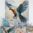 thumbnail image 1 of Designart "Elegant Harmony In Parrot Flight II" Parrot Wall Art Prints, 1 of 7