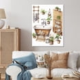 thumbnail image 1 of Designart "Elegant Natural Bathroom Decor XXXXIV" Bathroom Metal Wall Decor, 1 of 5