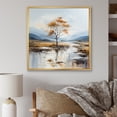 thumbnail image 1 of Designart "Elegant Resonance In Minimalism Rivers II" Minimalism Floater Framed Wall Art Living Room, 1 of 1