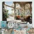 thumbnail image 1 of Designart "Elegant Retreat Country Clubs painting I" Architecture Metal Wall Art, 1 of 5