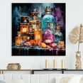 thumbnail image 1 of Designart "Elegant Scented Perfumes V" Fashion Wall Art - Glam Orange Perfumes Hallway Wall Art Decor, 1 of 6