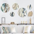 thumbnail image 1 of Designart "Elegant Sculptural Forms" Abstract Round Wall Art Set Of 5 - White Modern Living Room Wall Metal Art Set, 1 of 6