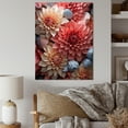 thumbnail image 1 of Designart "Elegant Softness Of Mum Flowers III" Mums Canvas Art Print, 1 of 7